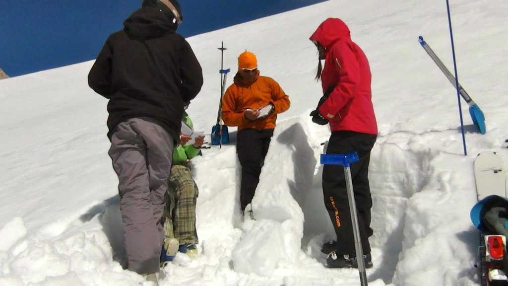 Esqui e snowboard avalanche