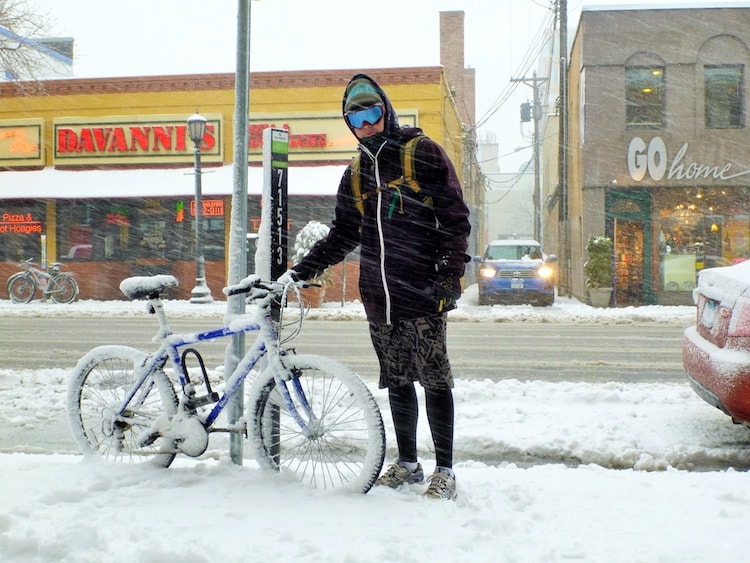 Bicicleta na neve