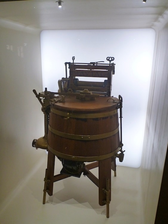 The first ever washing machine