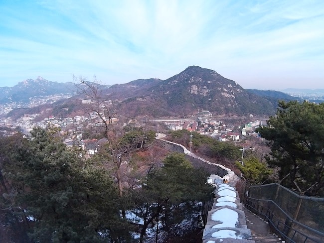 Mapa Montanha Inwangsan