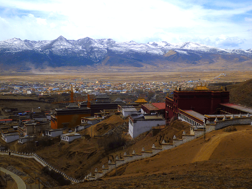 Monastério de Litang no Tibete China