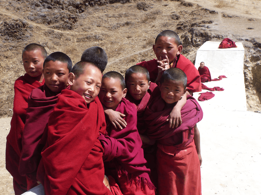 Litang Chode Monastery Monks Tibet China
