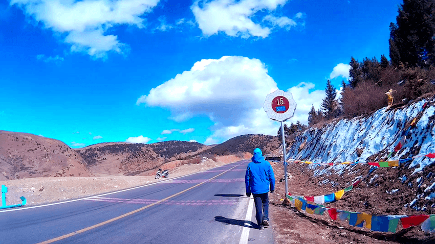 Montanha Sagrada em Litang Tibete China