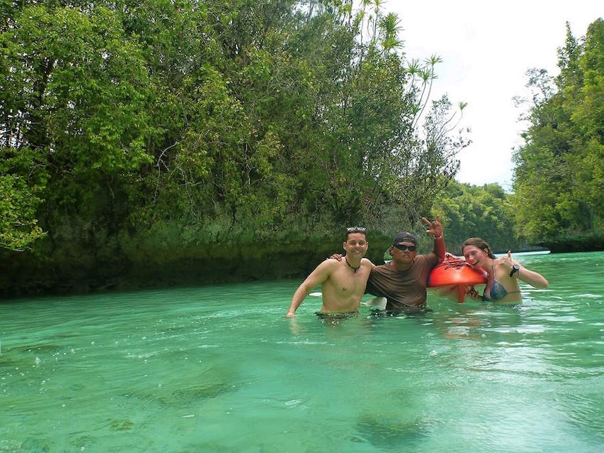 Kayaking at Rock Island Palau