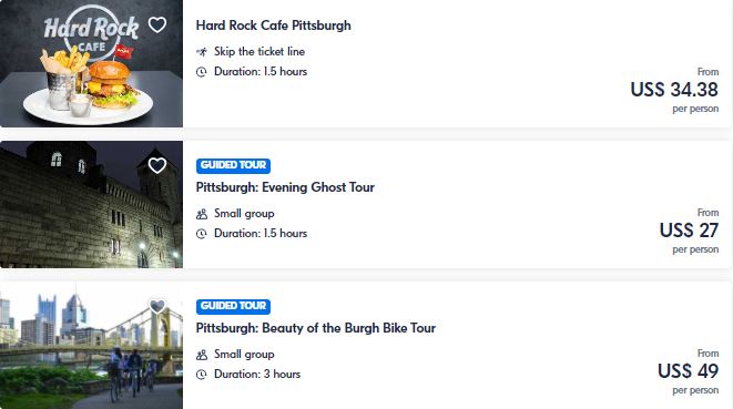 Best attractions in Pittsburgh