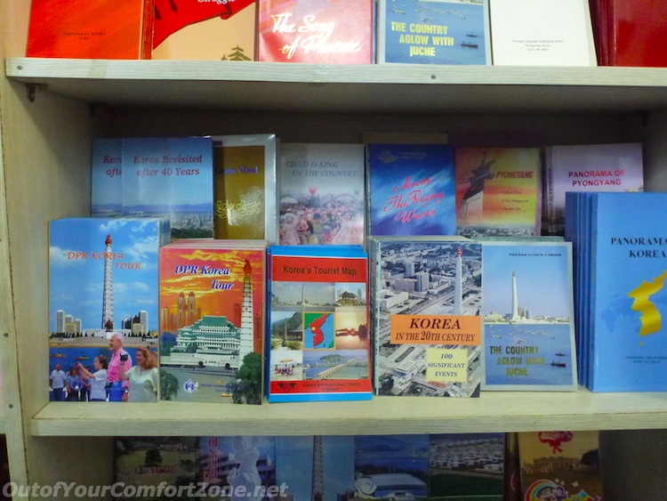 North Korean guidebooks English bookstore Pyongyang