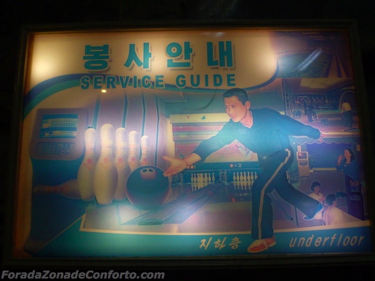 boliche no Yanggakdo Hotel Pyongyang Coreia do Norte