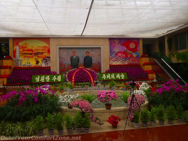 Kim il-Sung Birthday flower exhibition North Korea Pyongyang