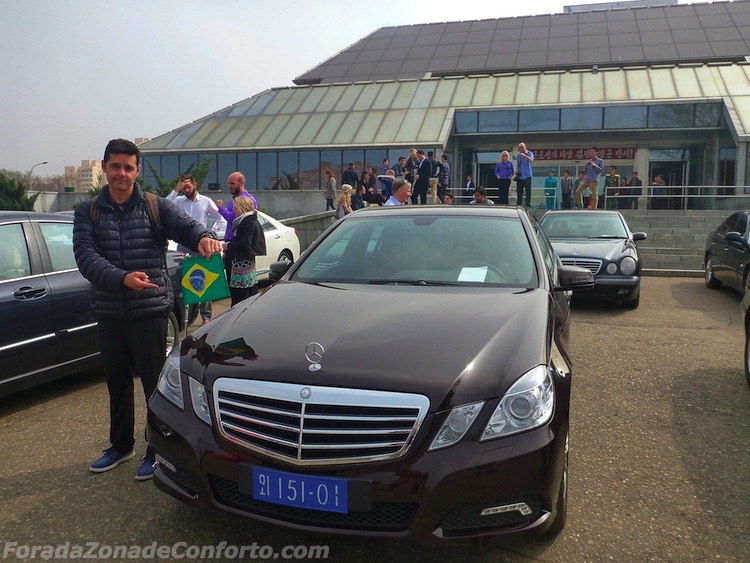 carro do embaixador brasileiro na Coreia do Norte