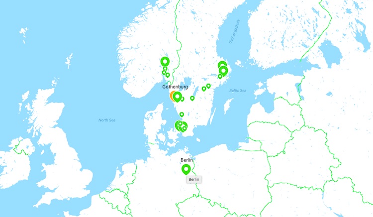 Flixbus destinations out of Gothenburg