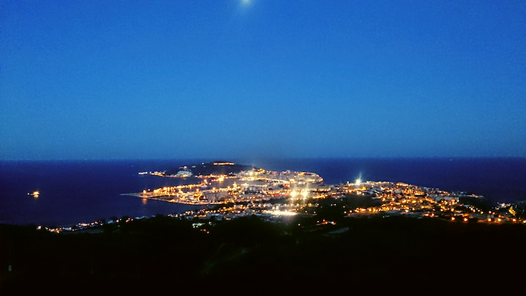 View of Ceuta from top of San Isabel II Overlook