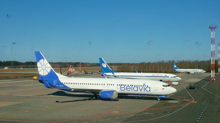 Belavia plane Belarus