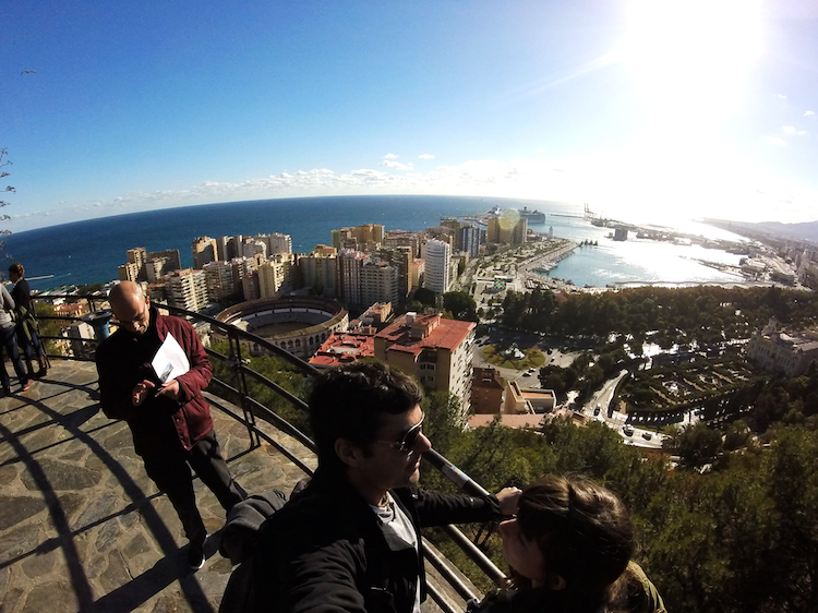 Malaga Spain viewpoint castle de gibralfaro