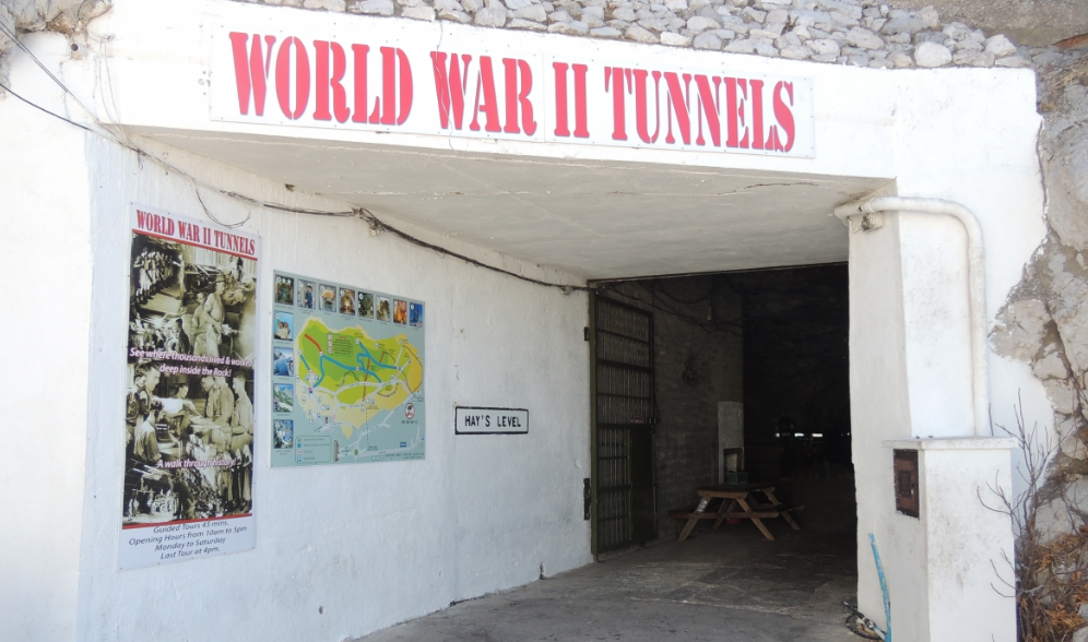Gibraltar World War II Tunnels Entrance