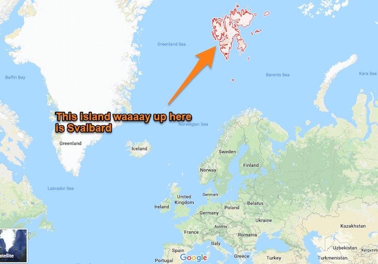 Svalbard location map
