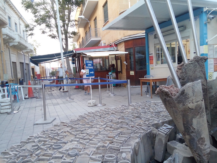 north south cyprus pedestrian border nicosia ledra street