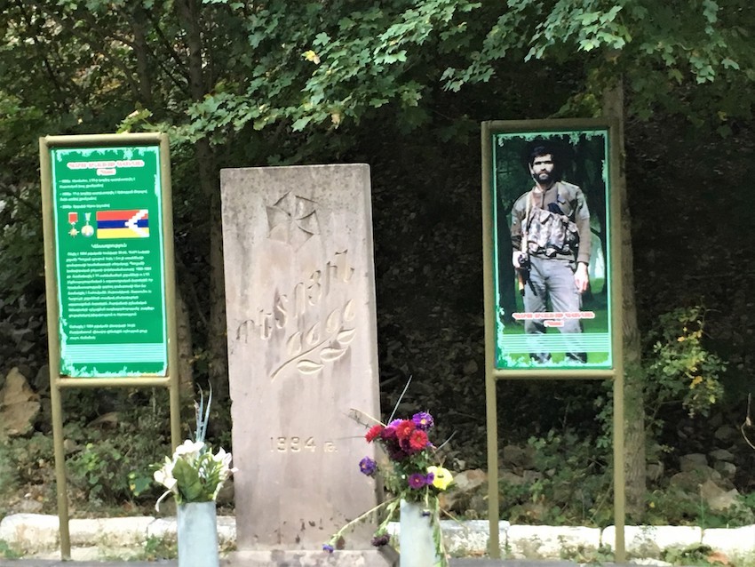 Monument to soldiers killed in the Nagorno-Karabach conflict