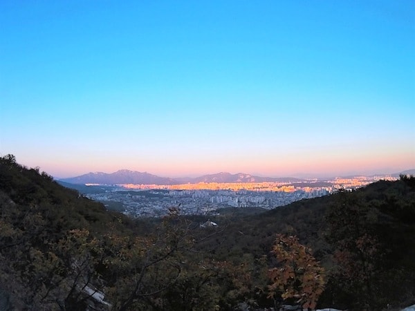Bukhansan Seoul Sunset
