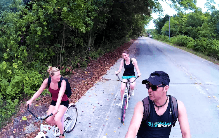 Biking in Peleliu, Palau