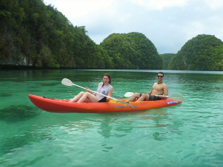 Kayaking in the Rocky Islands, Palau
