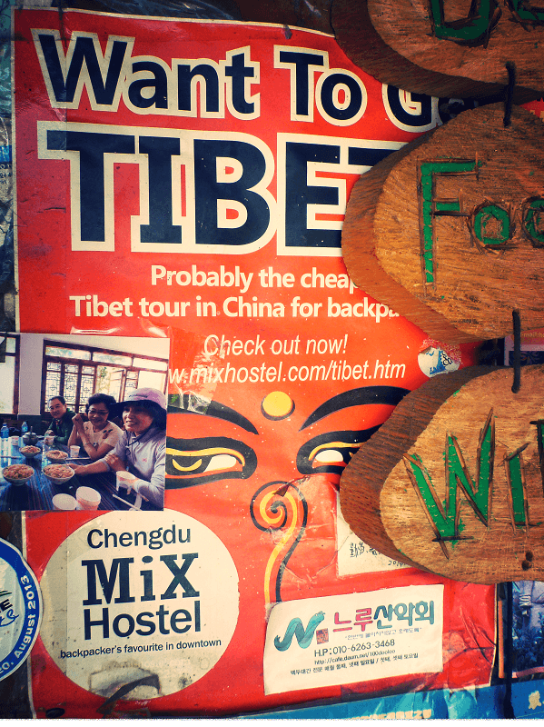 Tibet tour advertisement