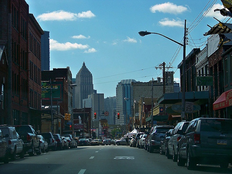 View of downtown from the “Strip District” Pittsburgh