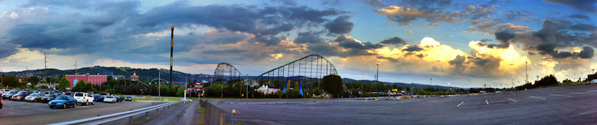 Kennywood Park from a distance Pittsburgh