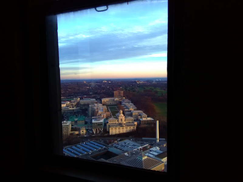 View from the top of the Cathedral of Learning Pittsburgh