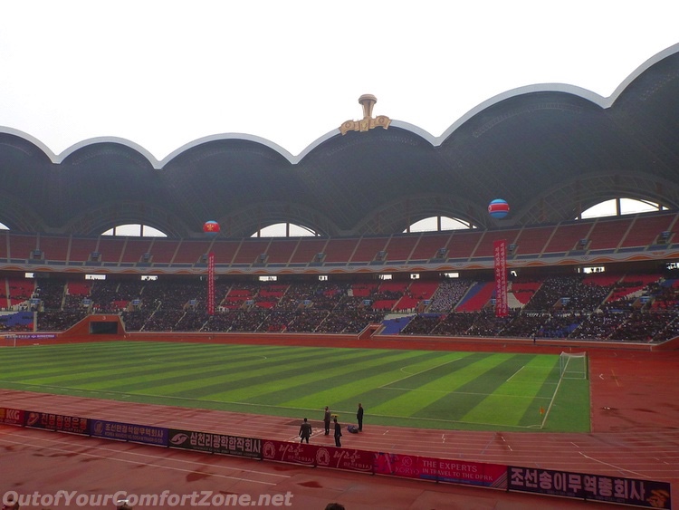 Interior of may day stadium Pyongyang North Korea