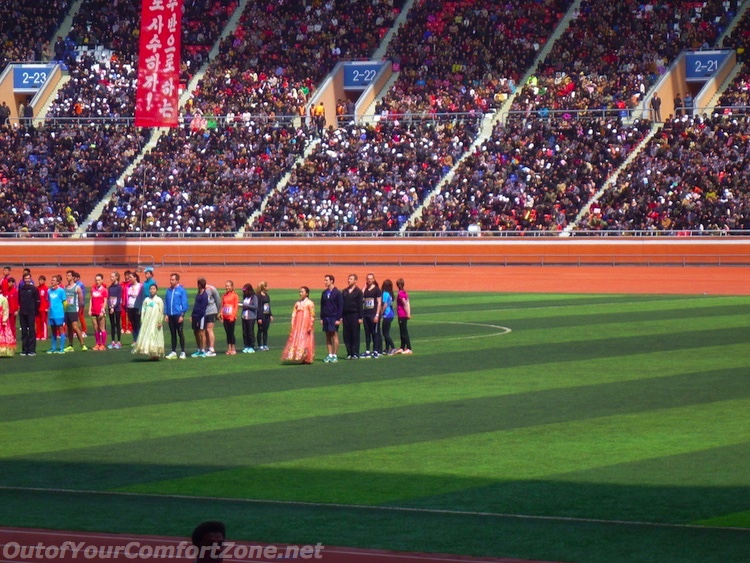 Pyongyang marathon 2016 May Day Stadium Award Ceremony
