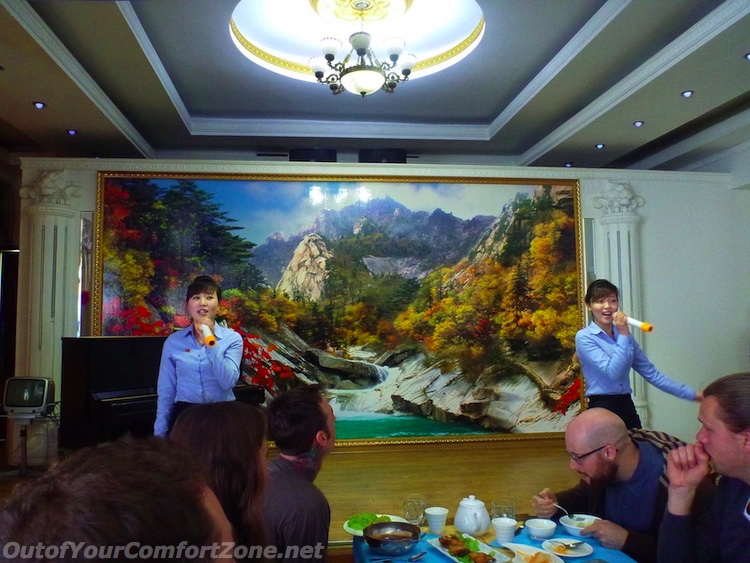 North Korea restaurant performance