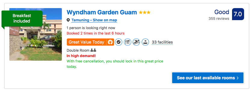 Cheap hotel Guam