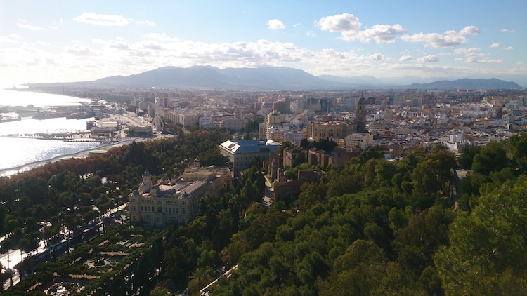 Malaga from a viewpoint 