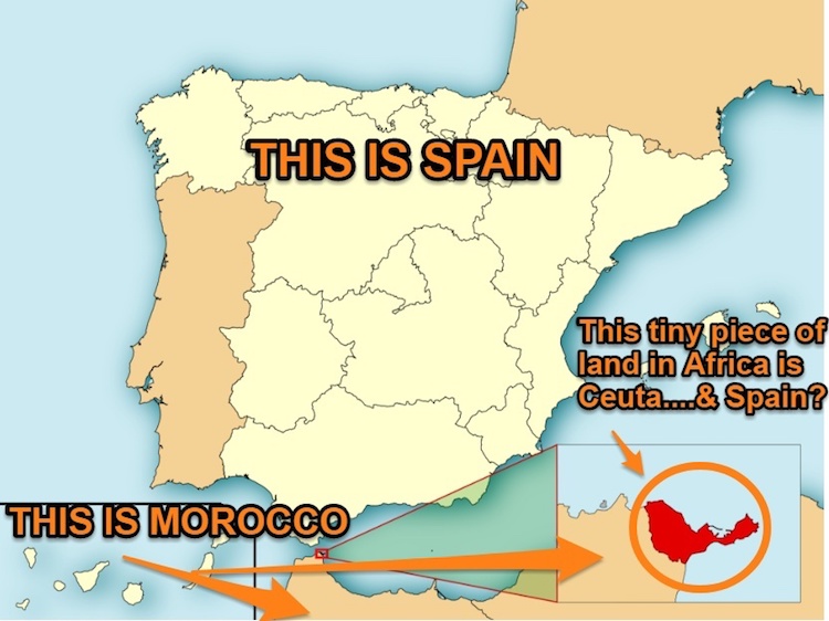 Is Ceuta Spanish Map