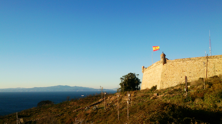 Spanish flag in Ceuta