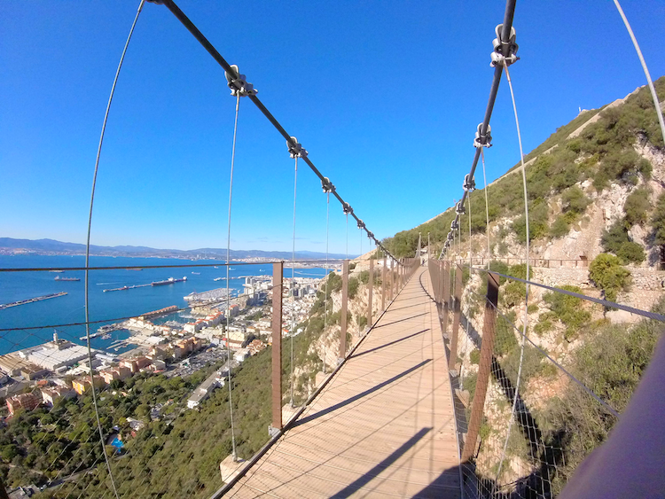 Gibraltar Rock Royal Anglian Way Windsor suspension bridge