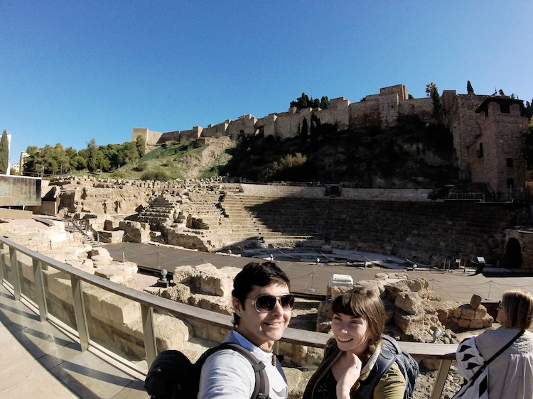 malaga spain roman theater ruins