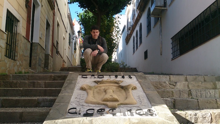 Algeciras Spain neighborhood San Isidro sign