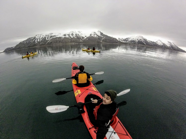 Svalbard Norway Longyearbyen arctic kayaking