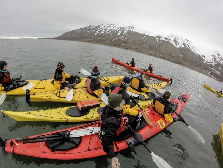 Svalbard Norway Longyearbyen arctic kayaking