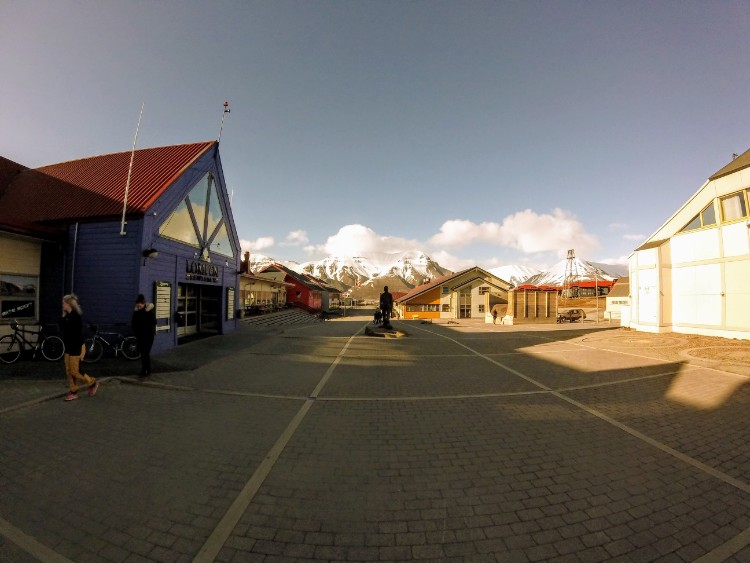 Svalbard Norway Longyearbyen center