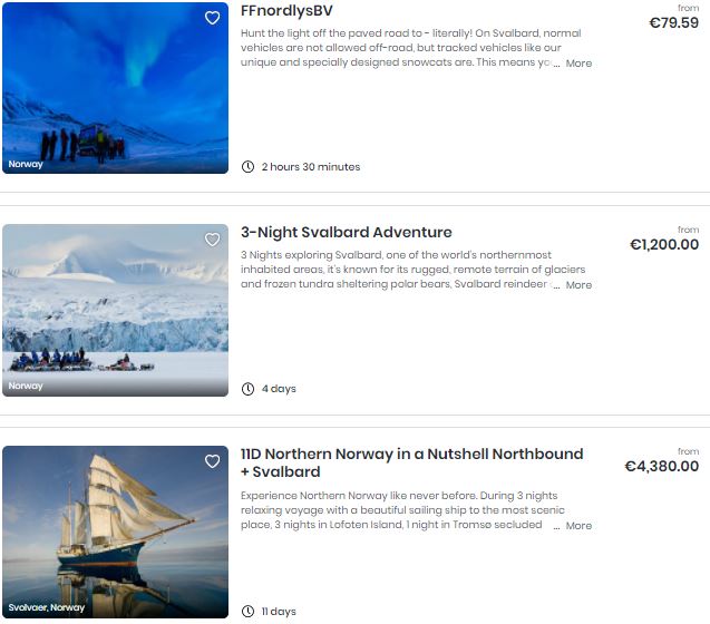 Best attractions in Svalbard