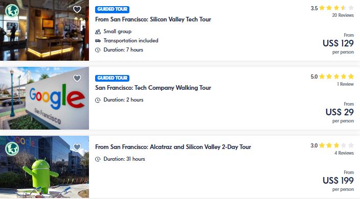 Best attractions in Silicon Valley
