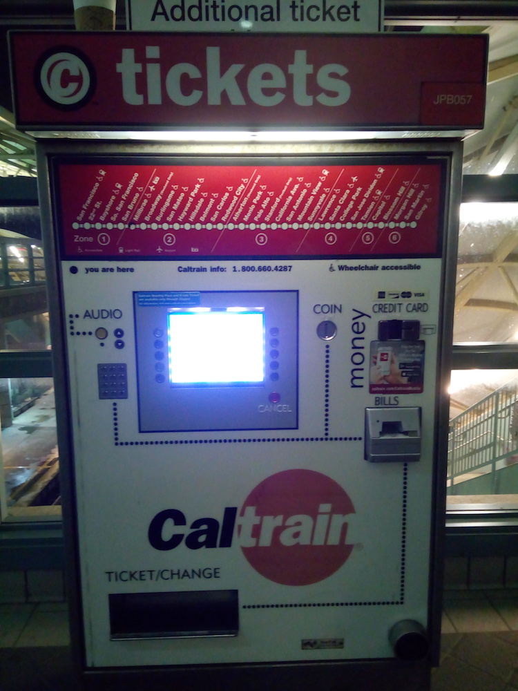 Caltrain machine