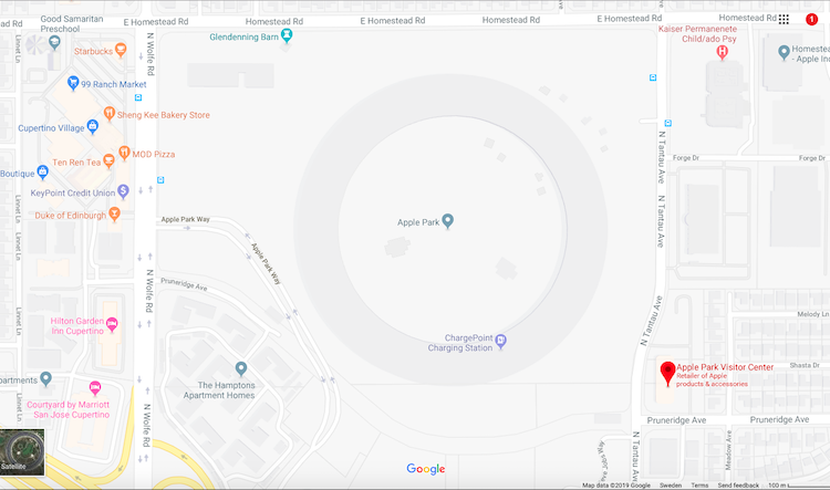 Apple Spaceship Map