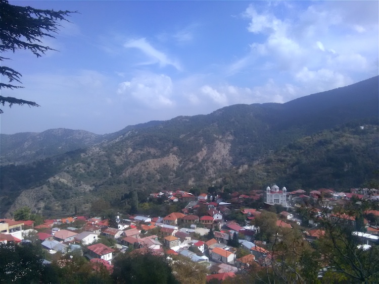 troodos mountains village cyprus