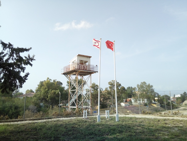 north south cyprus border UN buffer zone nicosia