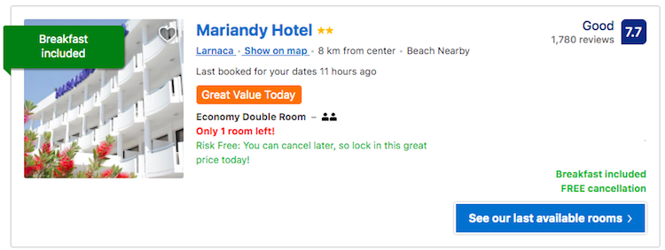 Accommodation Larnaca