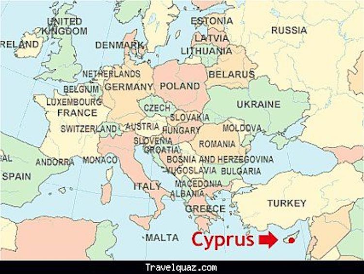 Where is cyprus map location