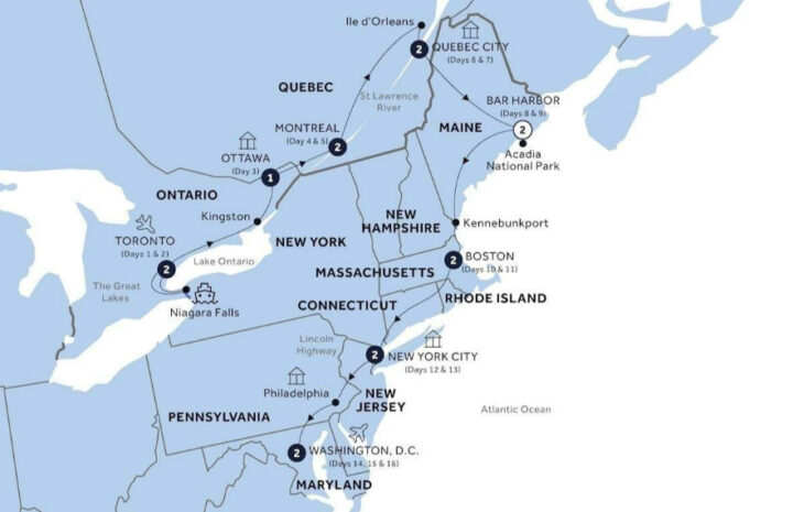 Tours Noth America